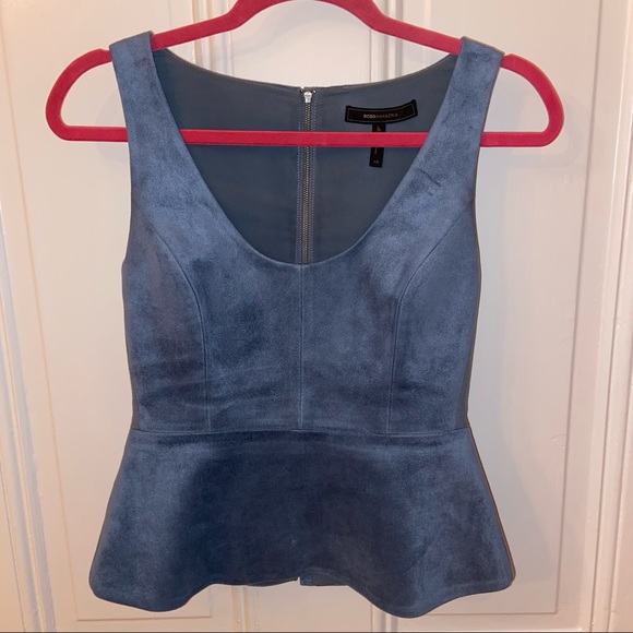 Blue Suede BCBG Top - Picture 1 of 2
